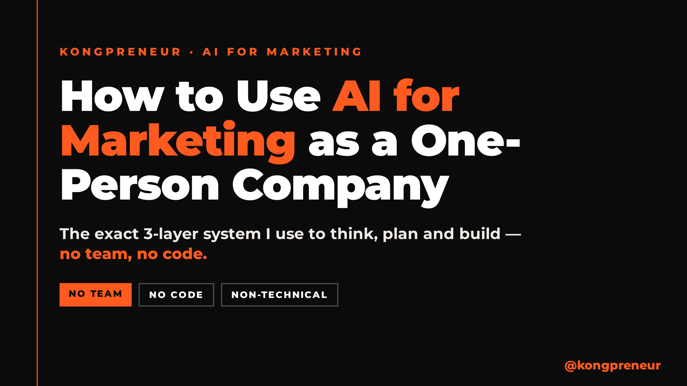 How to Use AI for Marketing as a One-Person Company (No Team, No Code)